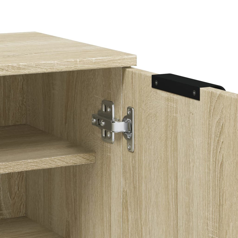 Schoenenkast 59X35X100,5 Cm Bewerkt Hout Kleurig Sonoma Eiken
