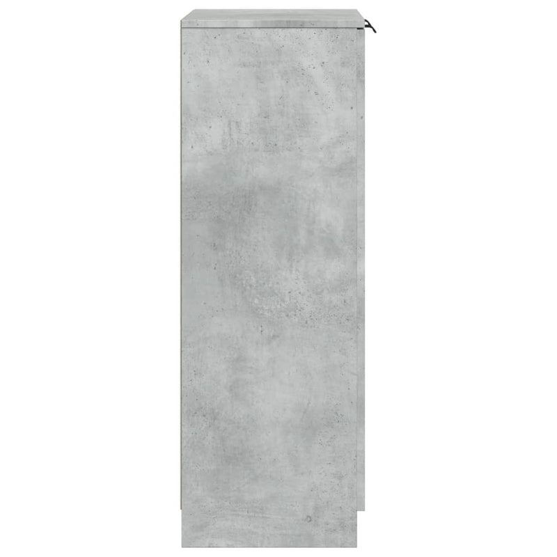 Schoenenkast 59X35X100,5 Cm Bewerkt Hout Betongrijs