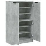 Schoenenkast 59X35X100,5 Cm Bewerkt Hout Betongrijs