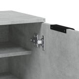 Schoenenkast 59X35X100,5 Cm Bewerkt Hout Betongrijs