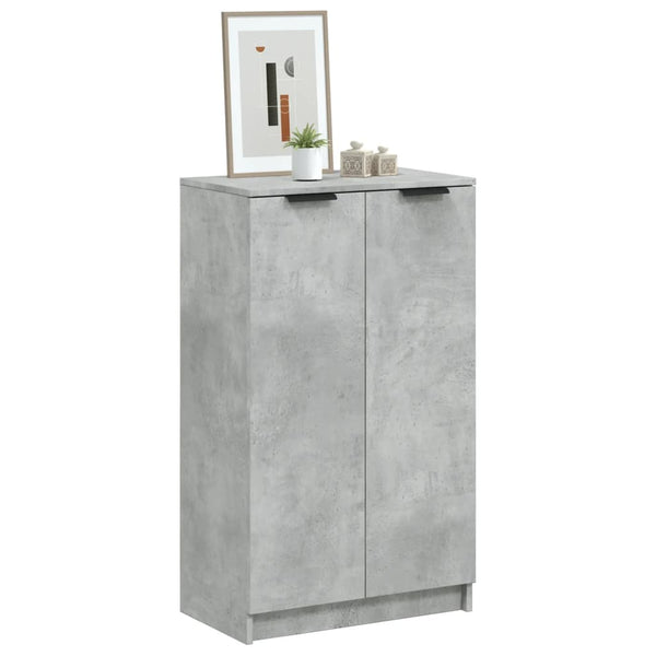 Schoenenkast 59X35X100,5 Cm Bewerkt Hout Betongrijs