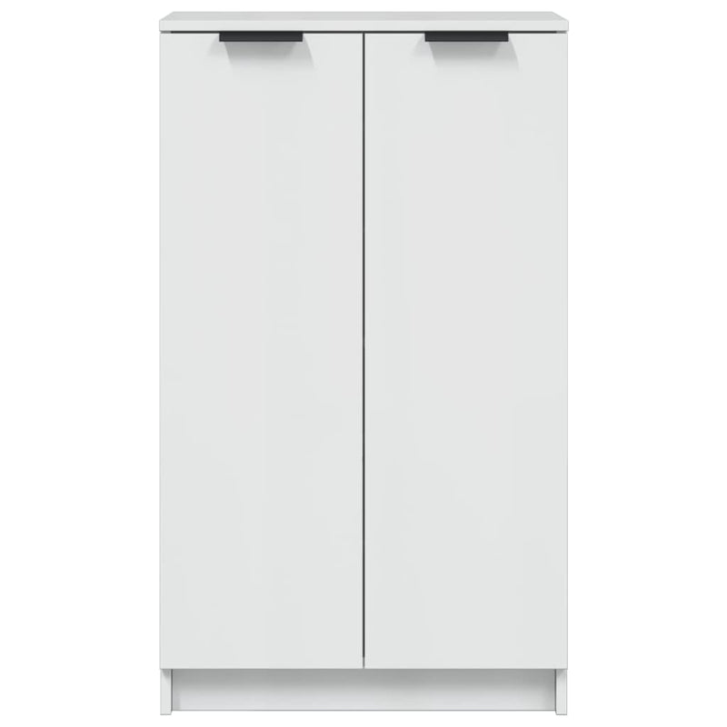Schoenenkast 59X35X100,5 Cm Bewerkt Hout Hoogglans Wit