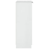 Schoenenkast 59X35X100,5 Cm Bewerkt Hout Hoogglans Wit