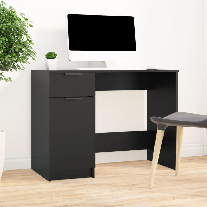 Bureau Met Lade 100 X 50 X 75 Cm Bewerkt Hout