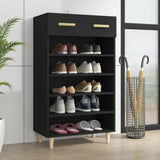 Schoenenkast 60X35X105 Cm Bewerkt Hout