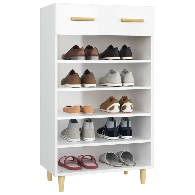 Schoenenkast 60X35X105 Cm Bewerkt Hout