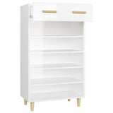 Schoenenkast 60X35X105 Cm Bewerkt Hout