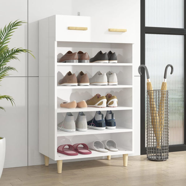 Schoenenkast 60X35X105 Cm Bewerkt Hout