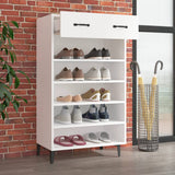 Schoenenkast 60X35X105 Cm Bewerkt Hout