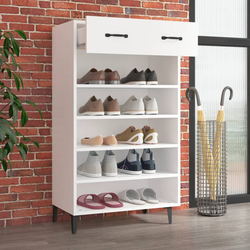 Schoenenkast 60X35X105 Cm Bewerkt Hout