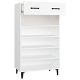 Schoenenkast 60X35X105 Cm Bewerkt Hout