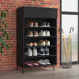 Schoenenkast 60X35X105 Cm Bewerkt Hout
