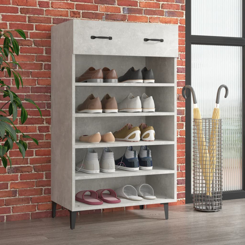 Schoenenkast 60X35X105 Cm Bewerkt Hout