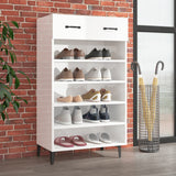 Schoenenkast 60X35X105 Cm Bewerkt Hout