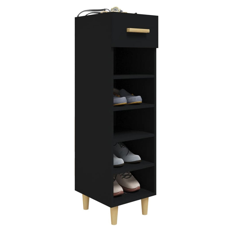 Schoenenkast 30X35X105 Cm Bewerkt Hout