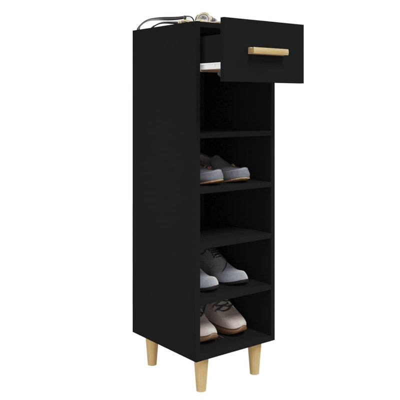 Schoenenkast 30X35X105 Cm Bewerkt Hout