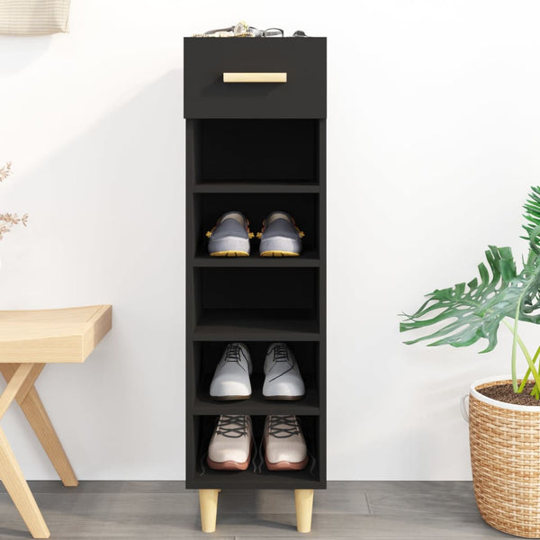 Schoenenkast 30X35X105 Cm Bewerkt Hout