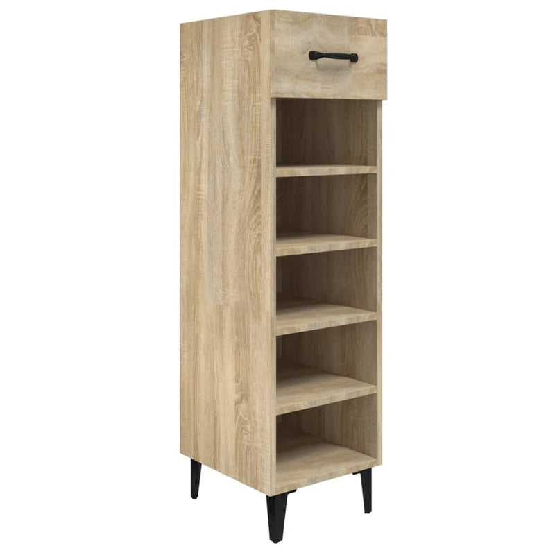 Schoenenkast 30X35X105 Cm Bewerkt Hout Kleurig