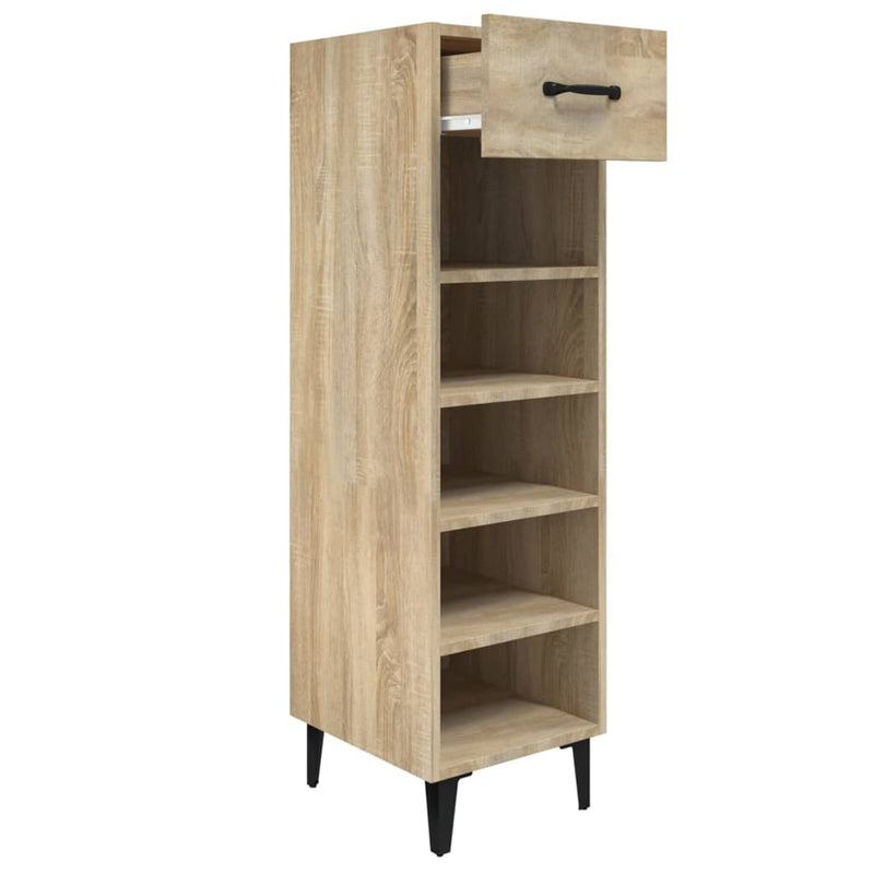 Schoenenkast 30X35X105 Cm Bewerkt Hout Kleurig