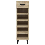 Schoenenkast 30X35X105 Cm Bewerkt Hout Kleurig