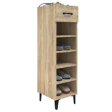 Schoenenkast 30X35X105 Cm Bewerkt Hout Kleurig