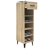 Schoenenkast 30X35X105 Cm Bewerkt Hout Kleurig