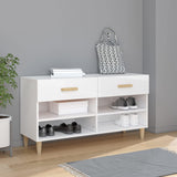 Schoenenkast 102X35X55 Cm Bewerkt Hout Kleurig