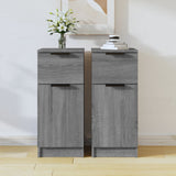 Dressoirs 30X30X70 Cm Bewerkt Hout Artisanaal Eikenkleur