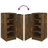 Schoenenkast 30X35X70 Cm Bewerkt Hout Kleurig Gerookt Eiken