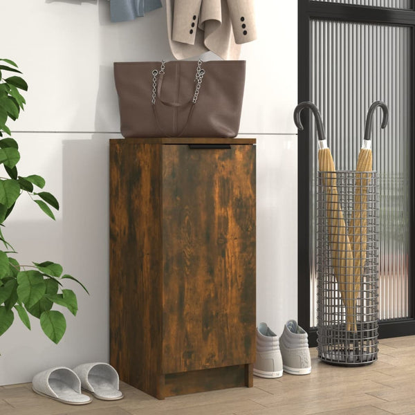 Schoenenkast 30X35X70 Cm Bewerkt Hout Kleurig Gerookt Eiken