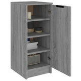 Schoenenkast 30X35X70 Cm Bewerkt Hout Eikenkleurig Grijs Sonoma