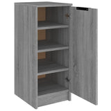 Schoenenkast 30X35X70 Cm Bewerkt Hout Eikenkleurig Grijs Sonoma