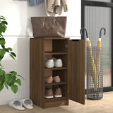 Schoenenkast 30X35X70 Cm Bewerkt Hout Bruin Eikenkleur