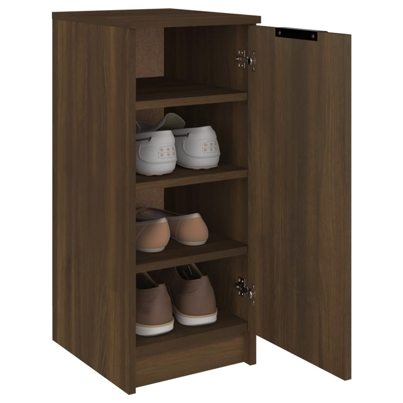 Schoenenkast 30X35X70 Cm Bewerkt Hout Bruin Eikenkleur