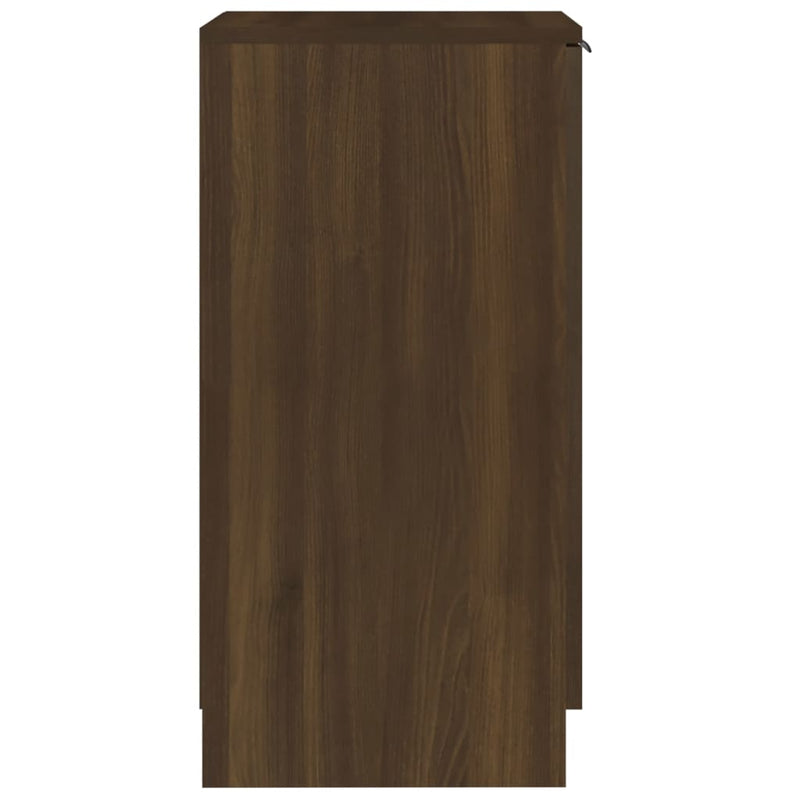 Schoenenkast 30X35X70 Cm Bewerkt Hout Bruin Eikenkleur