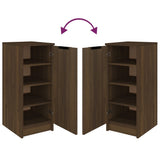 Schoenenkast 30X35X70 Cm Bewerkt Hout Bruin Eikenkleur