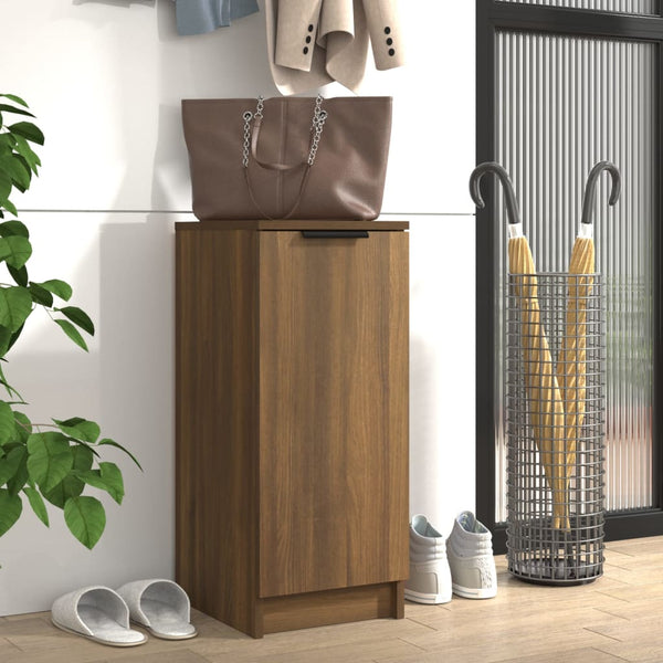 Schoenenkast 30X35X70 Cm Bewerkt Hout Bruin Eikenkleur