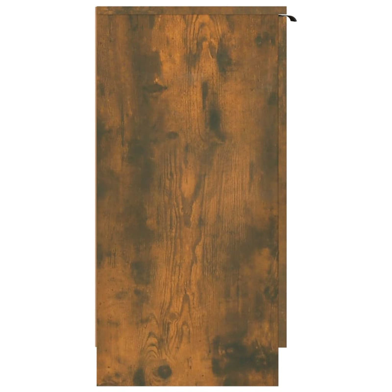 Schoenenkast 59X35X70 Cm Bewerkt Hout Kleurig Gerookt Eiken