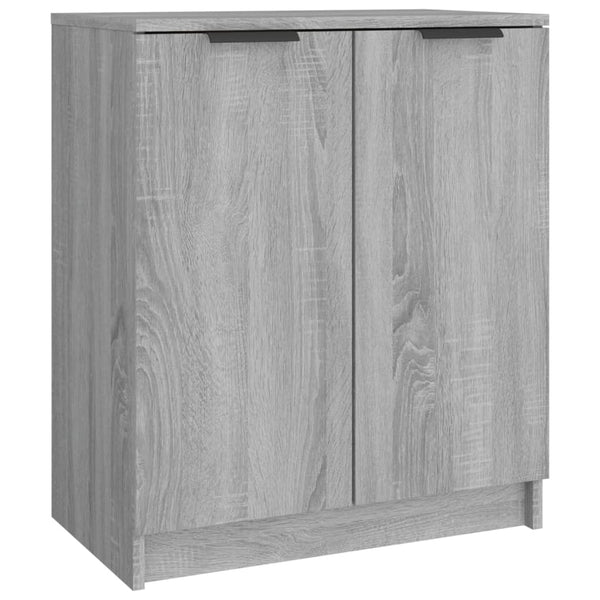 Schoenenkast 59X35X70 Cm Bewerkt Hout Eikenkleurig Grijs Sonoma