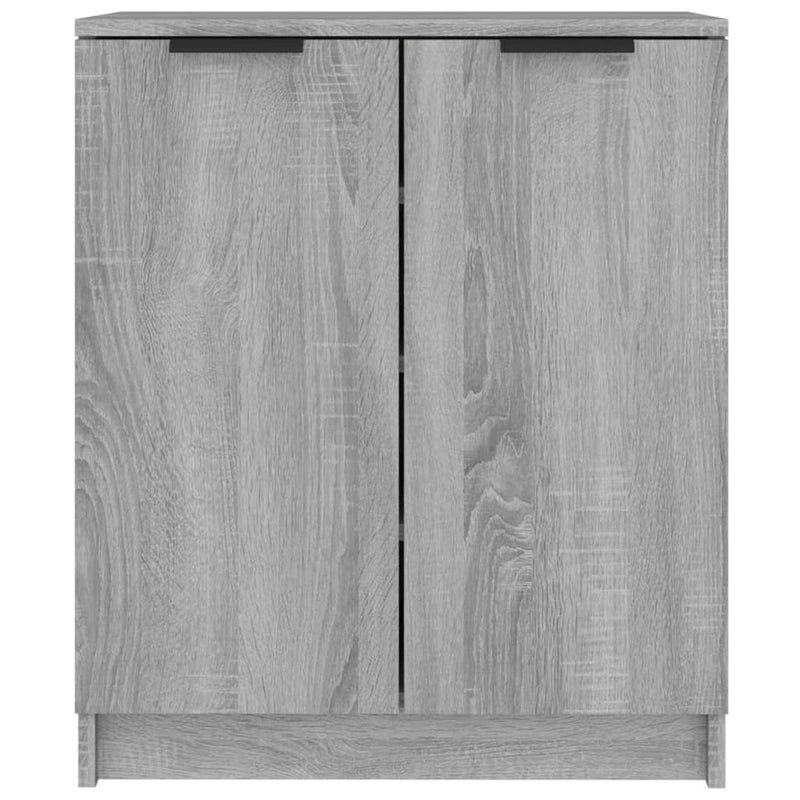 Schoenenkast 59X35X70 Cm Bewerkt Hout Eikenkleurig Grijs Sonoma