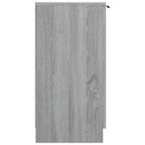 Schoenenkast 59X35X70 Cm Bewerkt Hout Eikenkleurig Grijs Sonoma