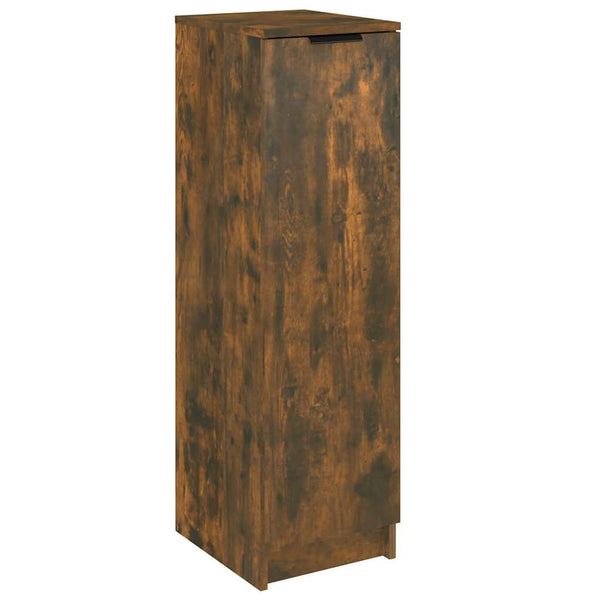 Schoenenkast 30X35X100 Cm Bewerkt Hout Kleurig Gerookt Eiken