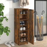 Schoenenkast 30X35X100 Cm Bewerkt Hout Kleurig Gerookt Eiken