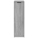 Schoenenkast 30X35X100 Cm Bewerkt Hout Eikenkleur Grijs Sonoma