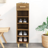 Schoenenkast 30X35X105 Cm Bewerkt Hout