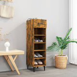 Schoenenkast 30X35X105 Cm Bewerkt Hout Kleurig