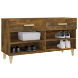 Schoenenkast 102X35X55 Cm Bewerkt Hout Kleurig