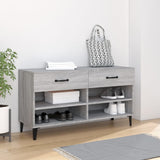 Schoenenkast 102X35X55 Cm Bewerkt Hout Kleurig