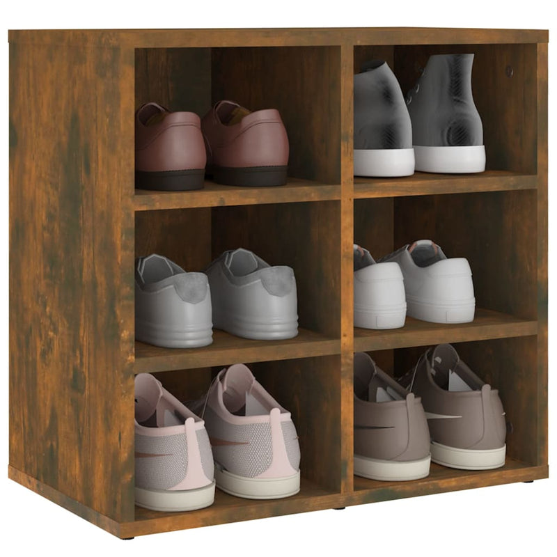 Schoenenkast 52,5X30X50 Cm Kleurig Gerookt Eiken