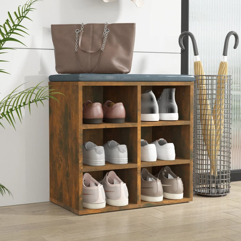 Schoenenkast 52,5X30X50 Cm Kleurig Gerookt Eiken